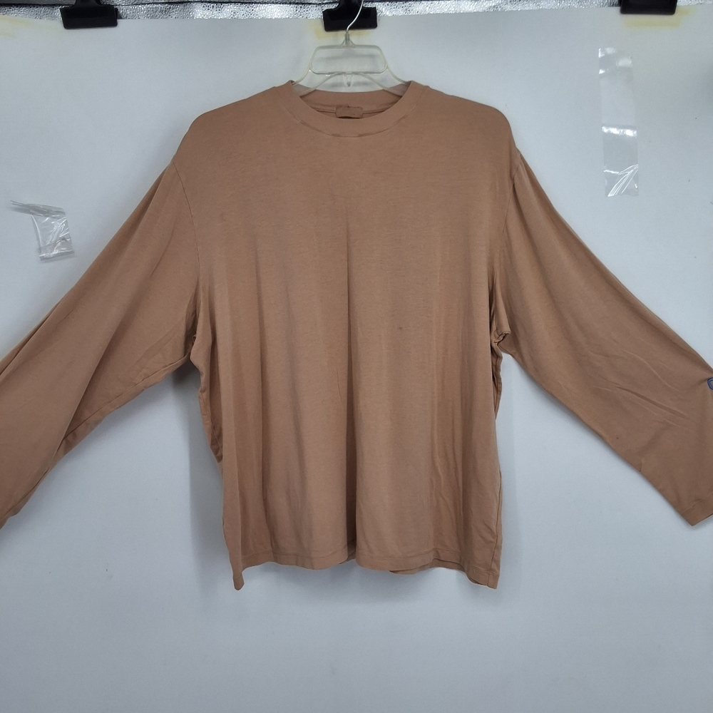 SKIMS 3X Tan Long Sleeve LOUNGE Shirt